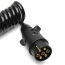 2M 7 Pin Car Towing Trailer Light Board Extension Cable Lead Truck Plug Soc