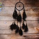 Bead Dream Catcher Black Feather Crafts Handmade Home Hanging Gifts