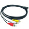 1.5M Usb A Female To 3 Rca Phono Av Cable Lead Pc Tv Aux Audio Video Adapte