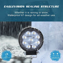 90W Round Car Headlight 9Led Cool White Light 4 Inch Car Work Light Led Tru