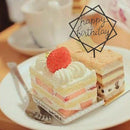 5X(Home Cake Wedding Birthday Cake Topper Card Birthday Cake Party Decorat F5R7)