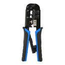 Ratchet Crimping Tool Stripping Plier RJ45/22/11 Crimper Cutter Blue, Black