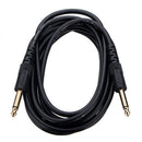 10FT 6.35mm Guitar AMP Instrument Patch Straight JACK Male Lead Cable Cord  FT