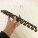 10 grid Storage Rack Tie Belt Scarf Rack Organizer Closet Wardrobe Space Sa K4O9