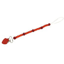 3 Pieces Baby Pacifier Crystal Pacifier Chain Clip  Black  White  Red