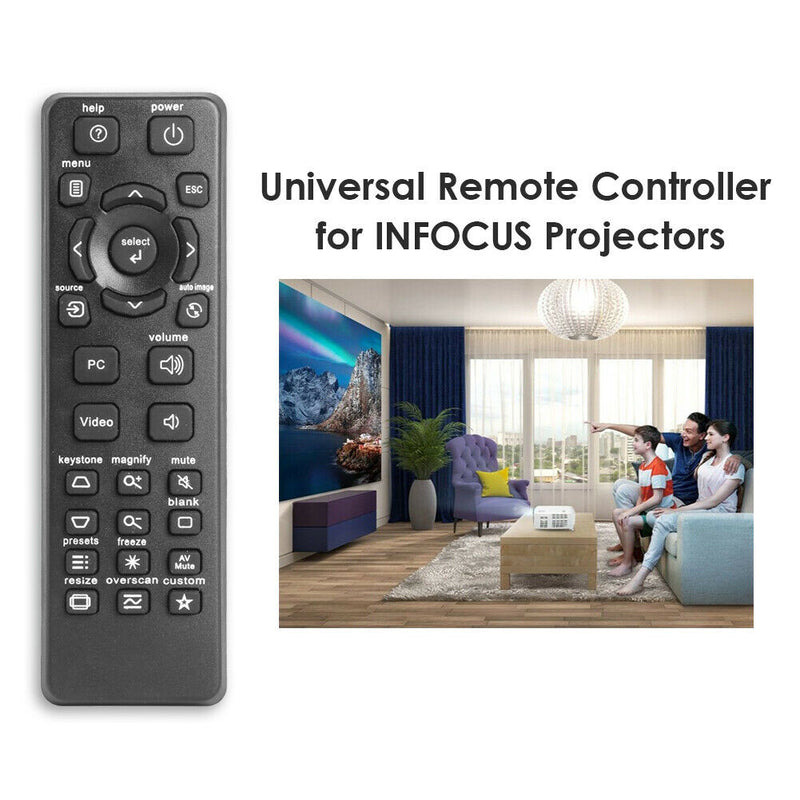 Projector Remote Control for InFocus IN112 IN114 IN124 IN3136 Replacement  A