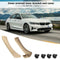 2pcs Right Side Inner Front Door Panel Pull Trim+Cover for  E90 E91 (Beige)