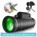 40X60 Mobile Phone Monocular Telescope High Definition Night Vision with Tripod