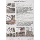 Garden Paving Pavement Mold Patio Concrete Stone Path Walk Maker Reuse,Plastic D