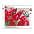 5D DIY Full Drill Diamond Painting Tulip Butterfly Embroidery Cross Stitch