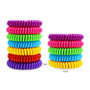 12pcs Insect Killer Spiral Wristband Natural Safe Mosquito Repellent Bracelet