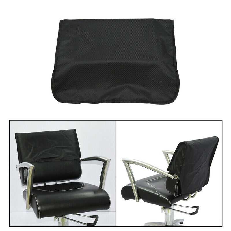Salon Hairdressing Barber Chair Back Cover Hair Plastic PVC Waterproof Black