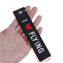 Embroidery fabric key ring car motorcycle key chain crew tag pilot bag lugg BX