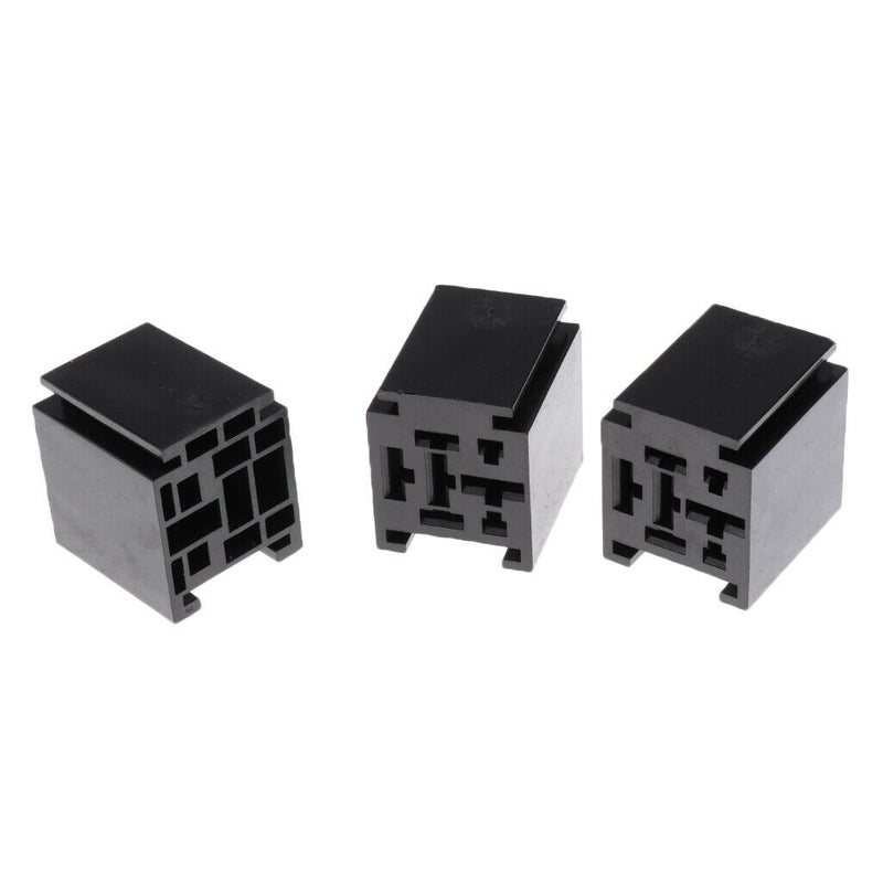 3pcs 80A 5 Pin Relay Socket Holder Car Truck Automotive Electronic Parts
