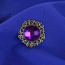 20pcs Mixed Color Retro Round Rhinestone Button DIY Clothing Accessories