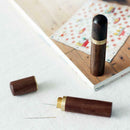 Wood Box Embroidery Mending Holder Bottle Container Needle Storage DIY Tool
