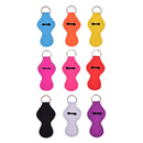 Neoprene Floral Waterproof Lipstick Chapstick Lip Balm Holder Bag Key Chain OZ