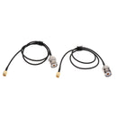 2Pack SMA Female to UHF PL-259 to SO-239 Female Handheld Adapter Antenna Cable