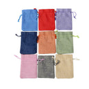 20pcs Small Cotton Linen Hessian Wedding Favor Bags Xmas Gift Drawstring P USW