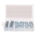 34PCS CLIPS HOSE CLAMP PIPE 16pc SET 16MM - 32MM TAP GARAGE PLUMBING