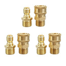 3pairs Solid Copper Quick Release Coupler High Pressure Washer Garden