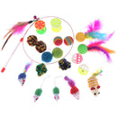 20x Cat toys Pets Pets Foldable balls Fish Mouse feathersAT3C