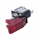 2PC Red LED SPST Toggle Rocker Switch Control On/Off 12V 20A with Safety Co H2U3