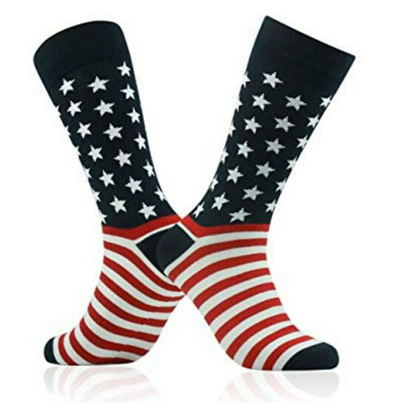 Patriotic American Flag Socks Unisex Fashion Casual Socks Fashion Wedding GifJ,a