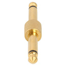 6.35mm Mono Jack Male to Male Coupler Plug Adapter Connector Jack Connector A