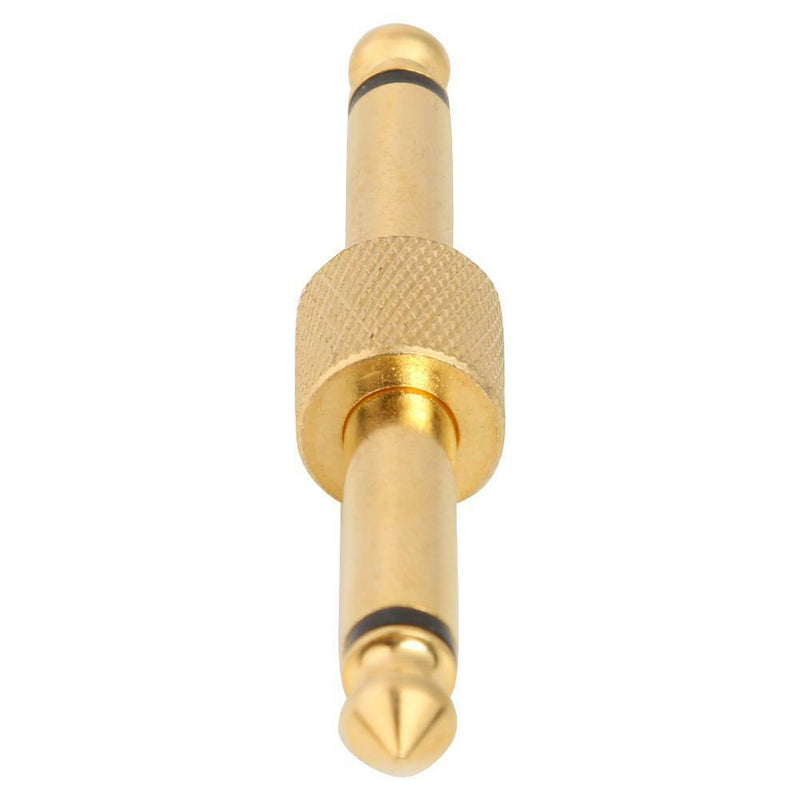 6.35mm Mono Jack Male to Male Coupler Plug Adapter Connector Jack Connector A
