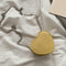 Love Heart Crossbody Handbag Women Kids Leather Small Shoulder Bag (Yellow)