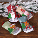 Christmas Socks Set Santa Claus Elk Candy Gift Bag Christmas Tree Hanging D E3Q8