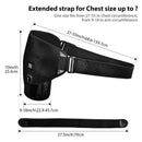 Electric Heat Therapy Adjustable Shoulder Brace Back Support Belt Dislocate