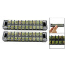 10 Poles Connector Barrier Terminal Strips Block 600V 15A
