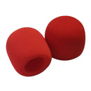 2pcs Red Microphone Foam Pop Cover Audio Mic Shield New