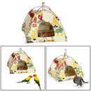Bird Parrot Canvas Hammock Cage Snuggle Hut Tent Bed Bunk Hang Cave Hou XHN