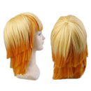 Anime Cartoon Characters Agatsuma Zenitsu Yellow Orange Long Curly Wig Cospl-OZ