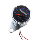 Universal 12V Motorcycle Retro LED Backlight Odometer Speedometer 0-180km/h
