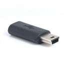 Black Micro USB Female to Mini USB Male Adapter Charger Converter AdaptorB Bj