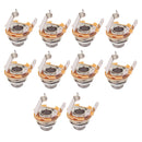 Electric Guitar Nickle Mono Input Output Jack Socket 6.35mm 1/4inches 10 Pcs