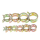 100Pcs 6-22mm Spring Clip Fuel Line Hose Water Pipe Air Tube Clamps Fastene