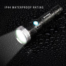 L2 LED Portable Outdoor Hiking Aluminum Alloy Flashlight USB Rechargeable