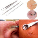 3Pcs Stainless Steel Facial Acne Spot Pimple Remover Extractor Tool CleanserS Gw