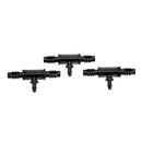 10pcs Tee Connector Use in 8/11mm Tube Change in 4/7mm Barbed Connector A