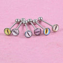7Pcs Stainless Steel Punk Eye Tongue Barbell Rings Stud Body Piercing Jewel&+