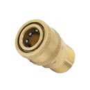 2 Set Brass Quick Release Connector Female M22/14 to 1/4 Male Pressure Washer
