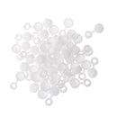 50 Pcs Screw Cover for 6g/8g Screws (3mm-5mm Shank Diameter), White