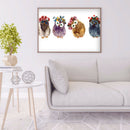 Art Drill Painting Kit 5D Full Round Color Flower Owl Diamond DIY Picture