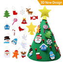Novelty Christmas Xmas Decoration Felt Tree With Snowman Sacks Stocking Hanging