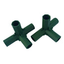 2pcs Green Plastic 16mm Greenhouse Pipe Fittings PVC Building Fittings 4L
